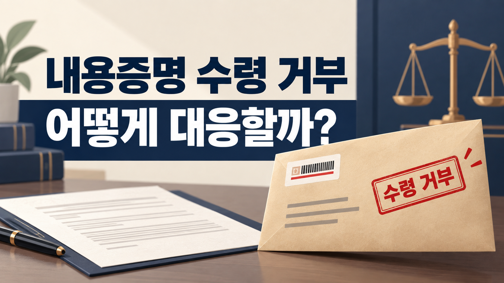 상대방이 내용증명 수령을 거부하면 어떻게 해야 할까?