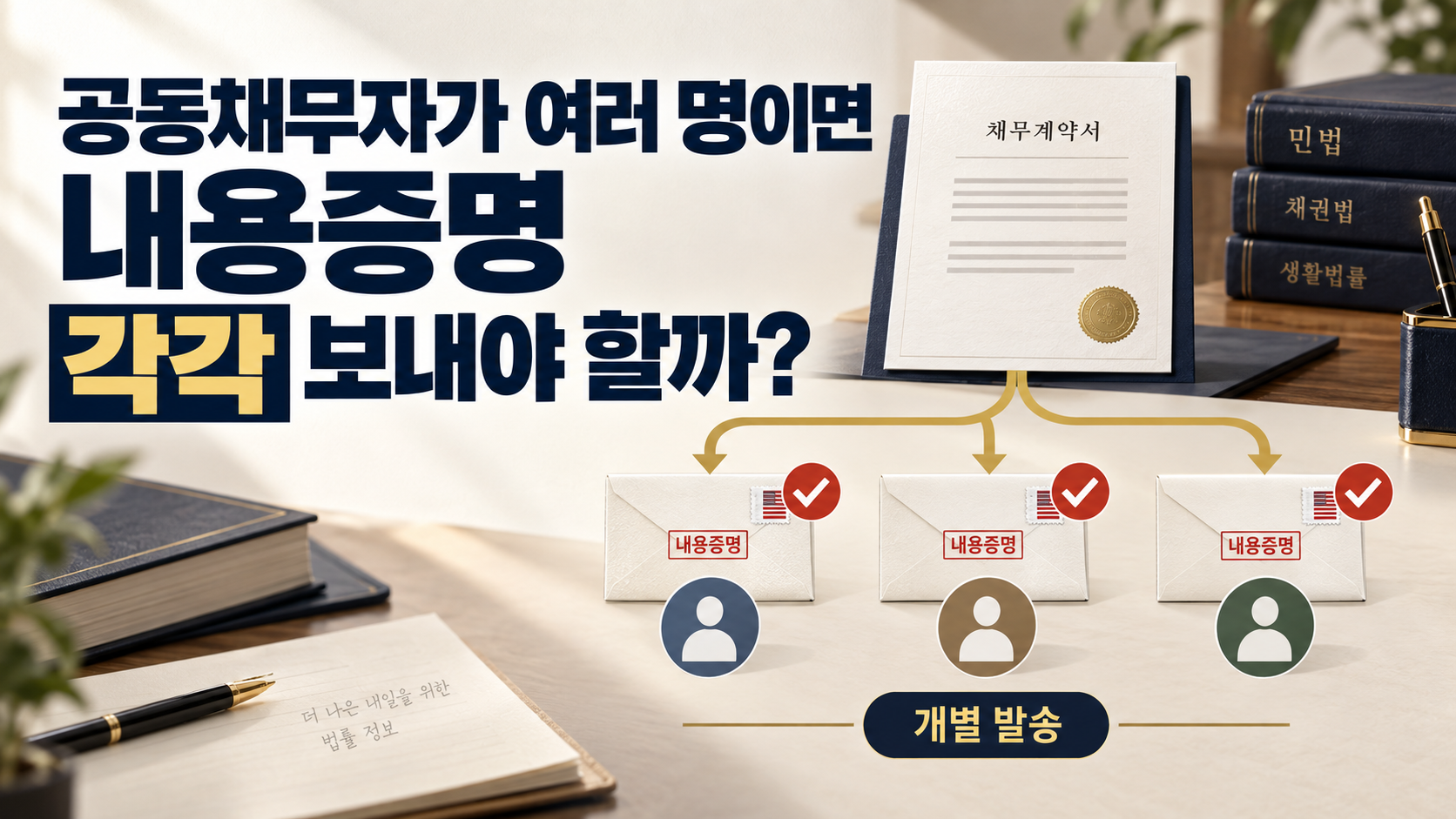 공동채무자가 여러 명이면 내용증명을 각각 보내야 할까?