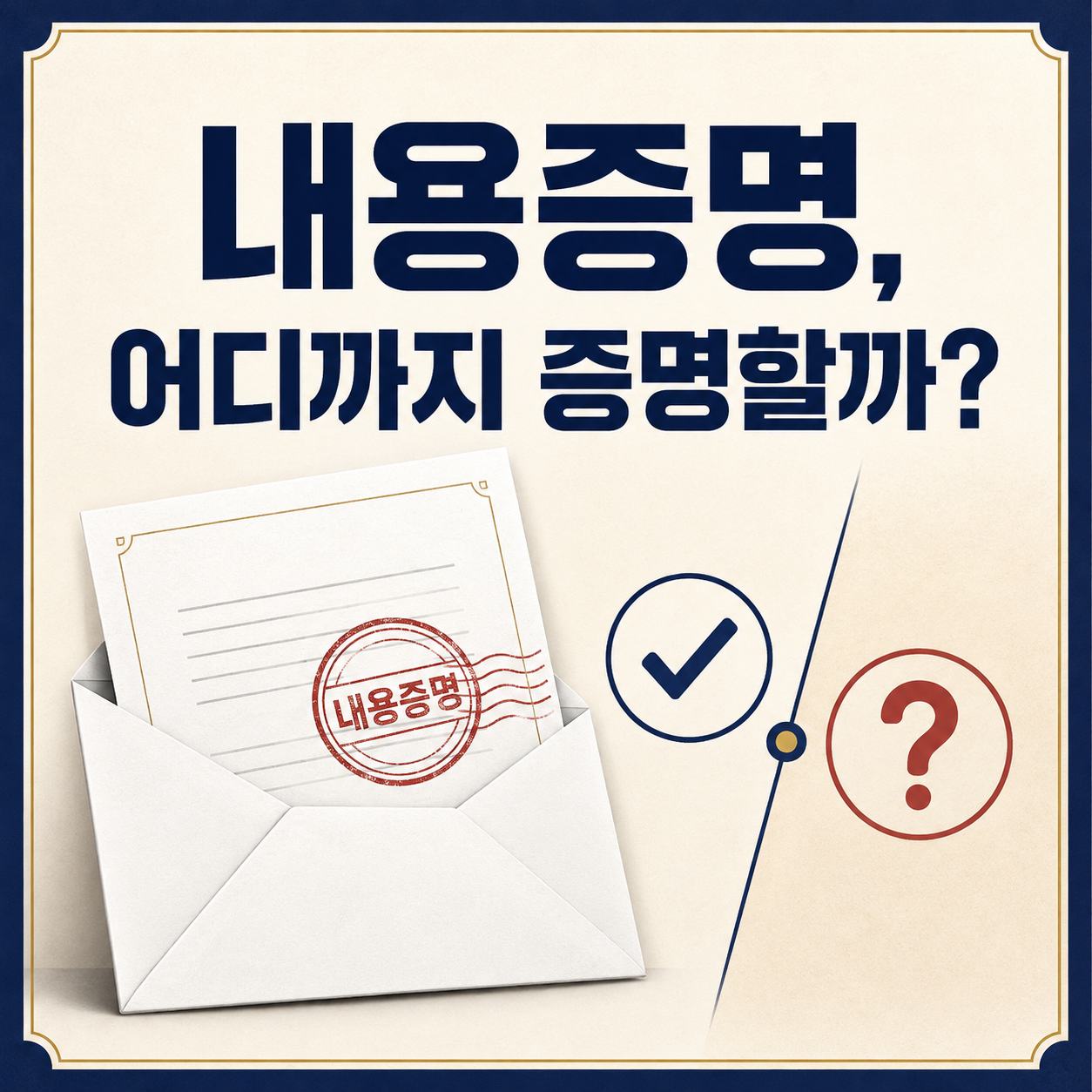 내용증명 어디까지 증명할까