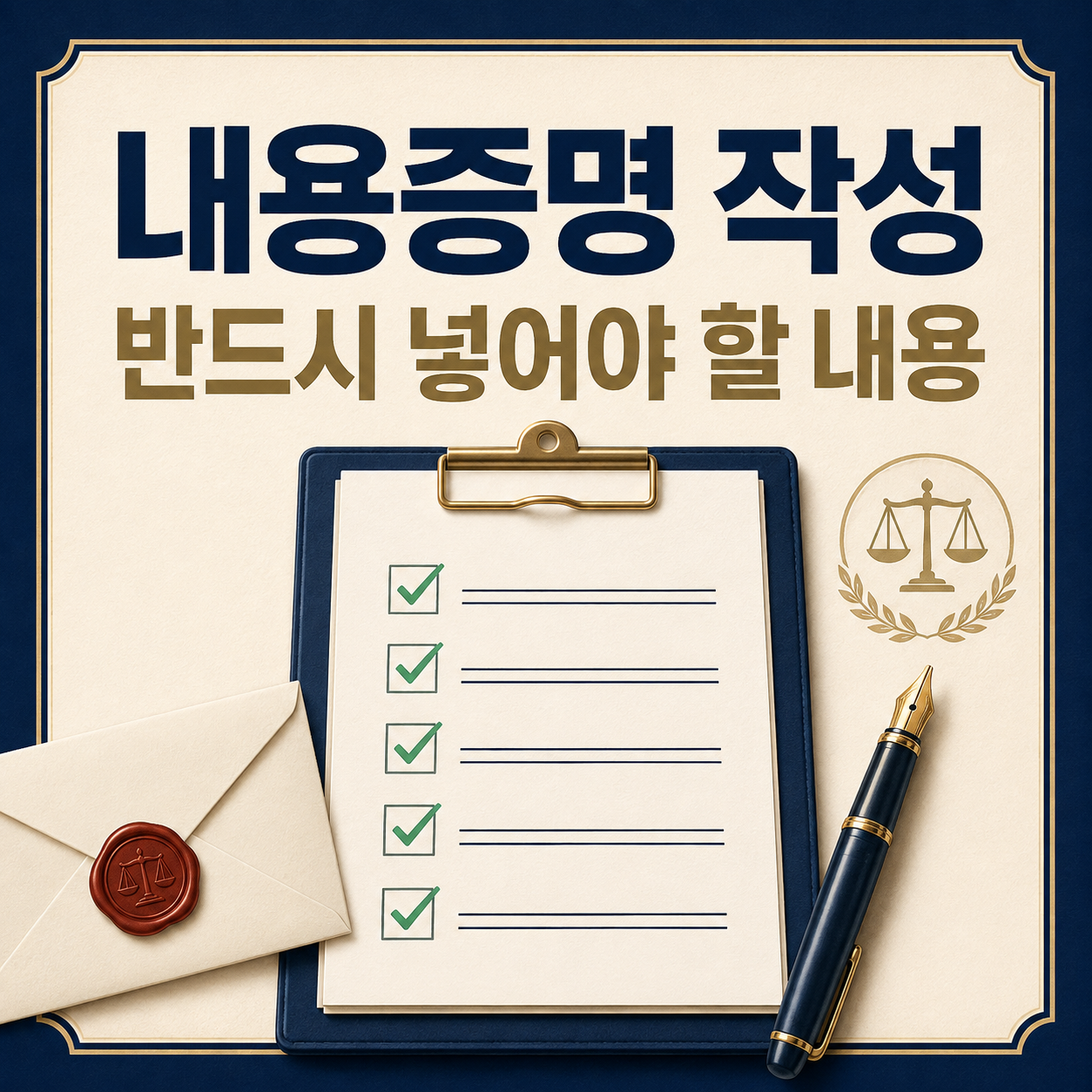 내용증명 작성 시 반드시 넣어야 할 내용