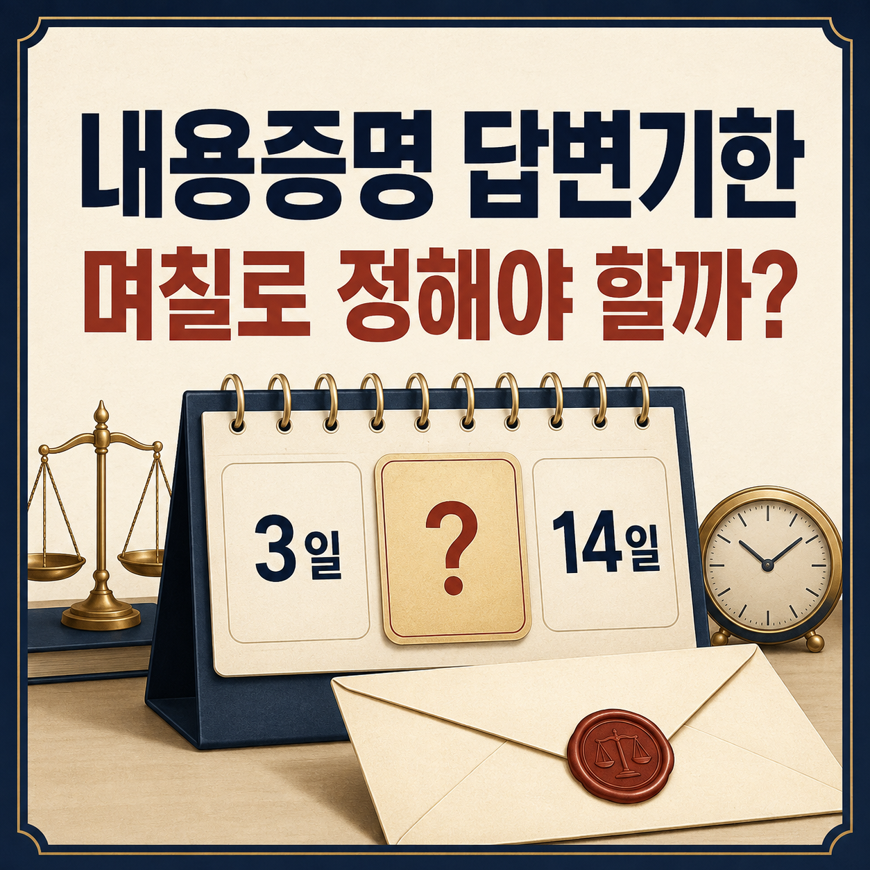 내용증명에 답변기한