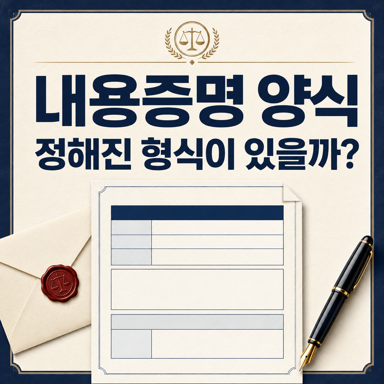 내용증명에 정해진 양식 작성 형식과 기본 구성